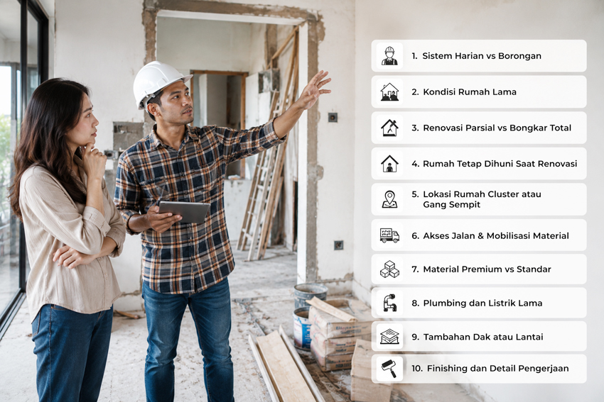 Apa Saja yang Membentuk Harga Renovasi
