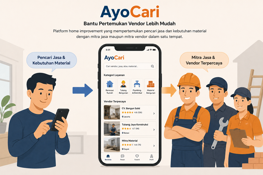 AyoCari Bantu Pertemukan Vendor Lebih Mudah