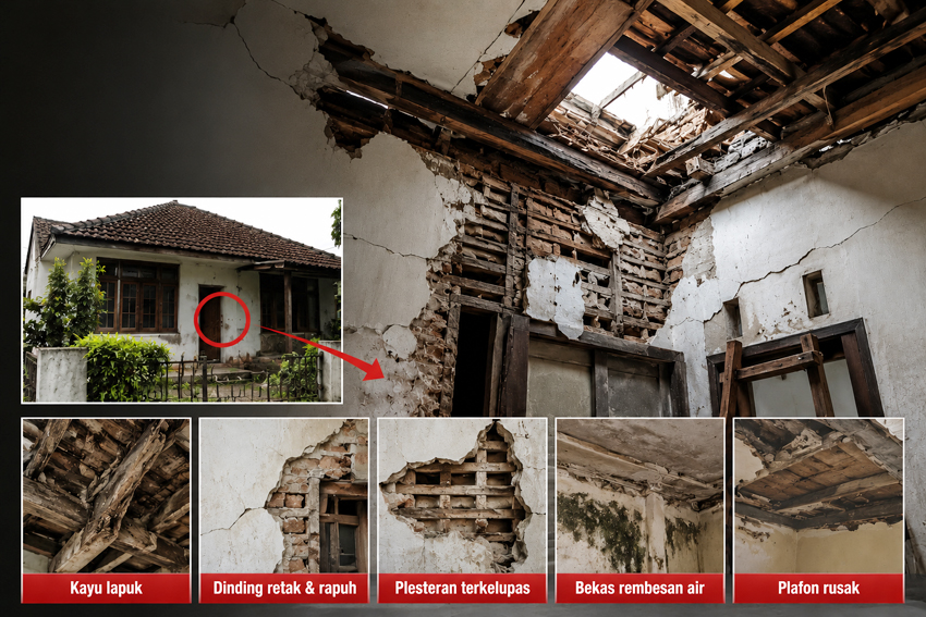 Banyak Kerusakan Tidak Terlihat dari Luar