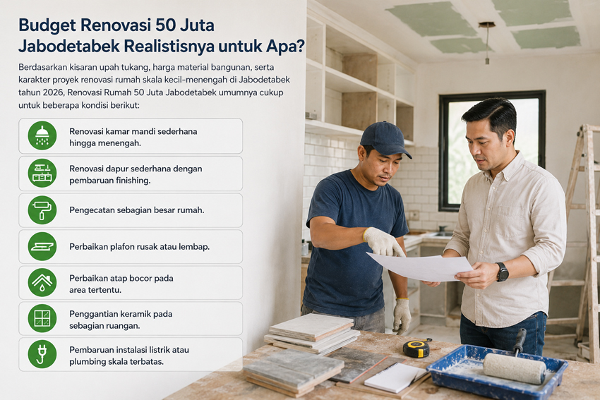 Budget Renovasi 50 Juta Jabodetabek Realistisnya untuk Apa