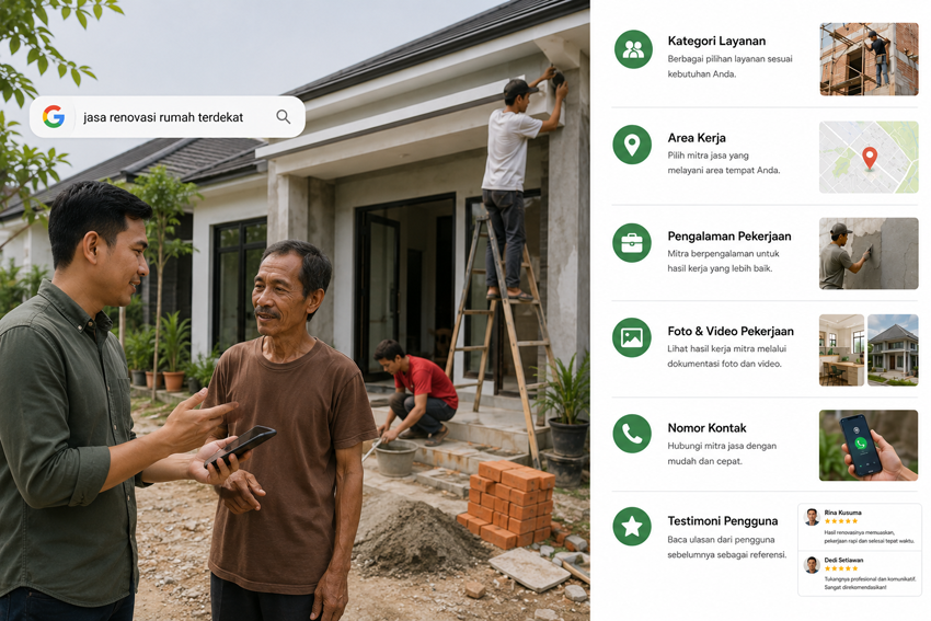 Cari Jasa Renovasi dan Perbaikan Rumah di AyoCari