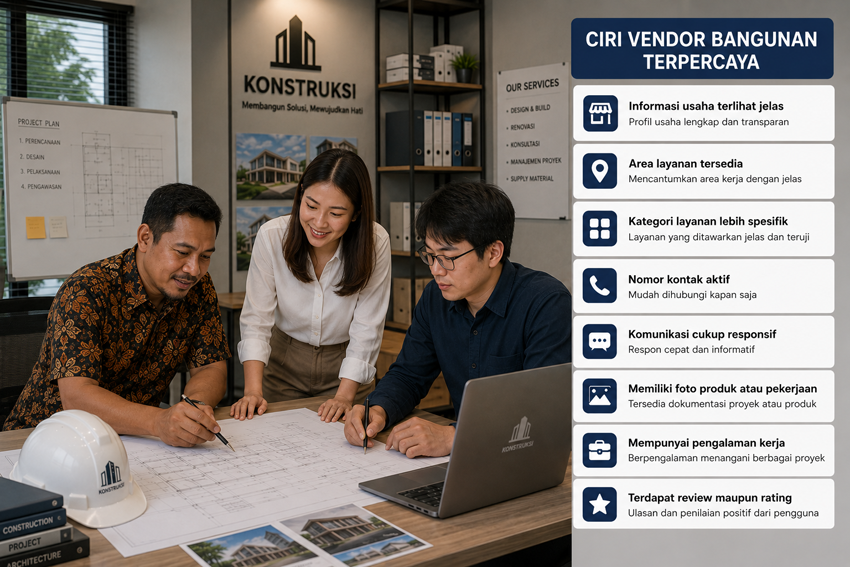 Ciri Vendor Bangunan Terpercaya