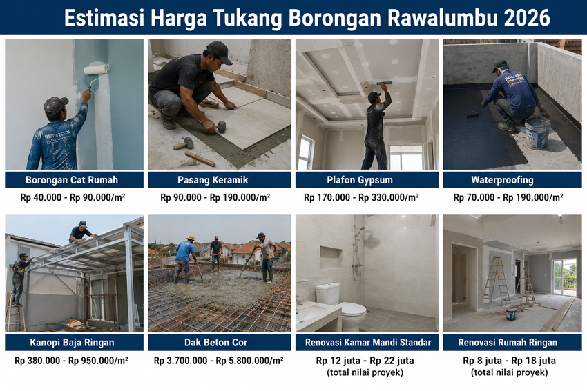 Estimasi Harga Tukang Borongan Rawalumbu 2026