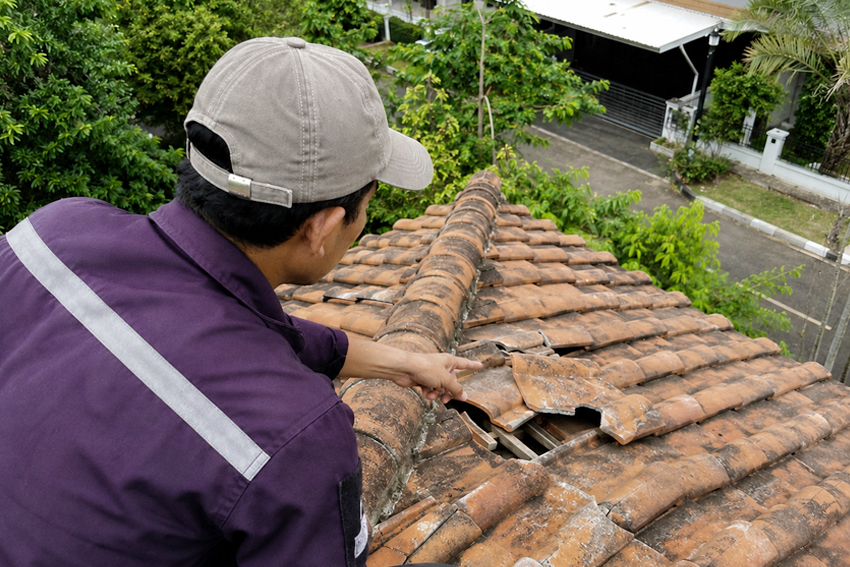 Atap Rumah Bocor? Nomor 5 Sangat Serius! 1 Genteng Bergeser atau Retak