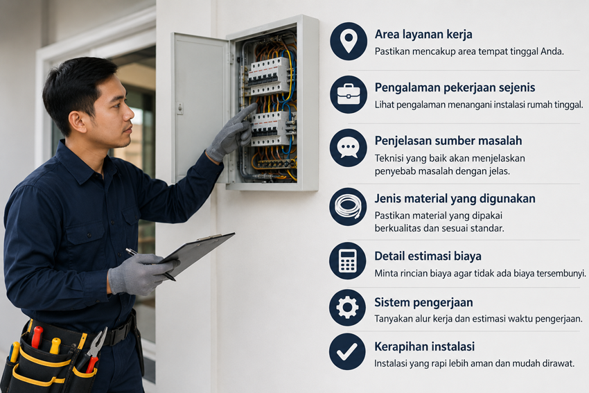 Hal yang Dicek Sebelum Menggunakan Jasa Elektrikal
