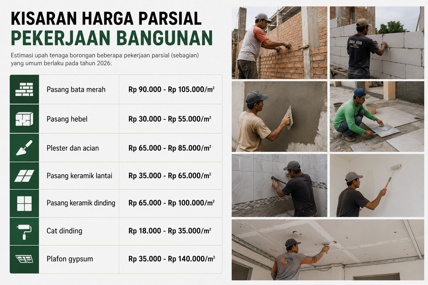 Harga Parsial Pekerjaan Bangunan