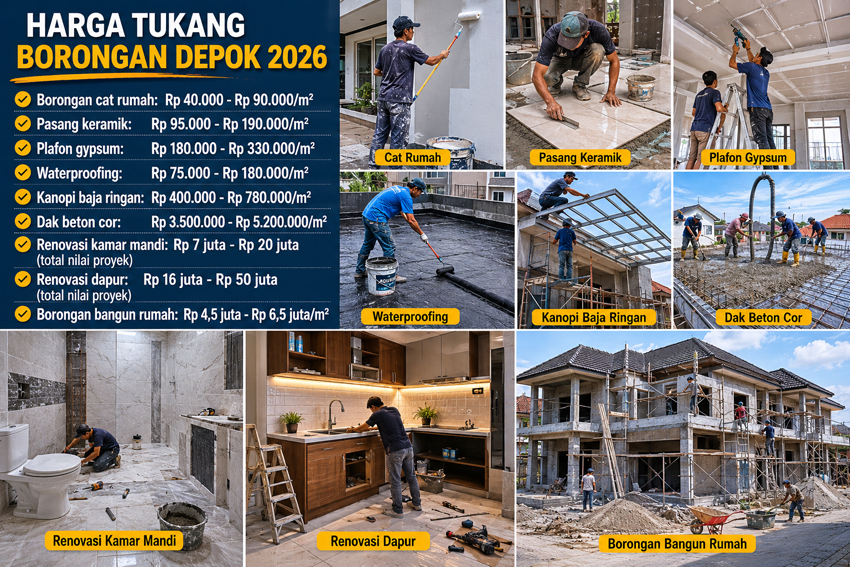 Harga Tukang Borongan Depok 2026