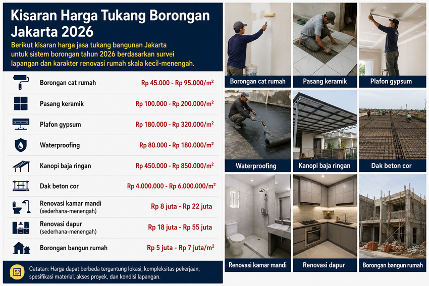 Harga Tukang Borongan Jakarta 2026