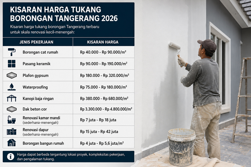 Harga Tukang Borongan Tangerang 2026