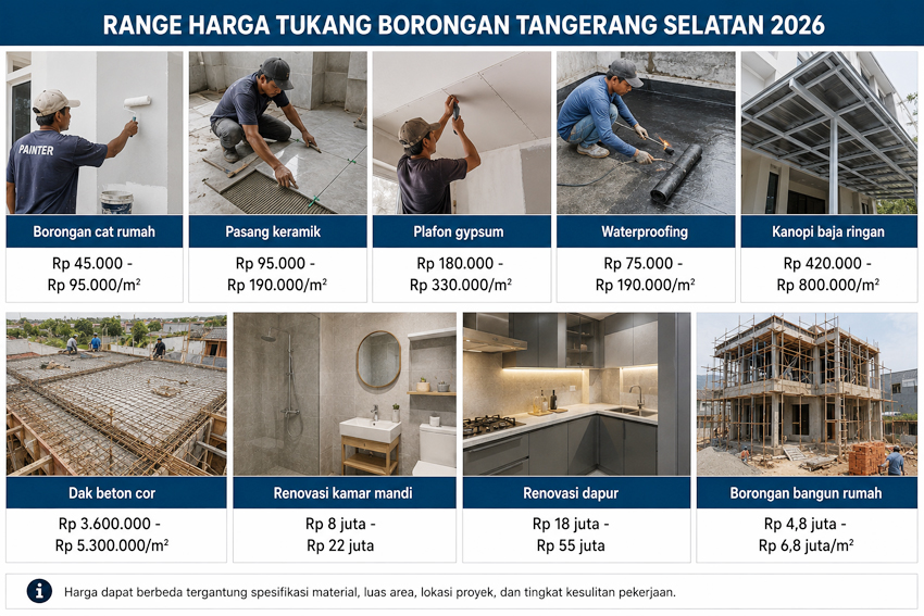 Harga Tukang Borongan Tangerang Selatan 2026