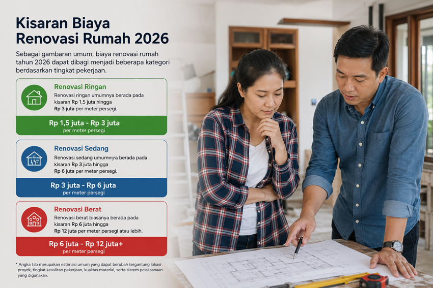 Berapa Biaya Renovasi Rumah 2026? 2 Kisaran Estimasi Biaya Renovasi Rumah 2026