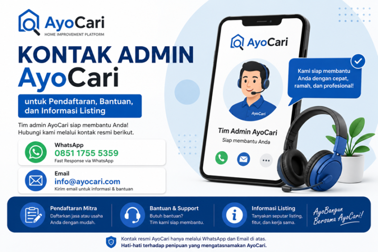 Kontak Admin AyoCari untuk Pendaftaran Bantuan dan Informasi Listing