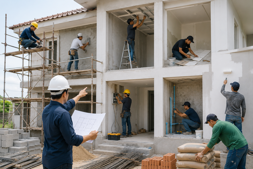 Koordinasi Tukang dan Work Flow Rapi