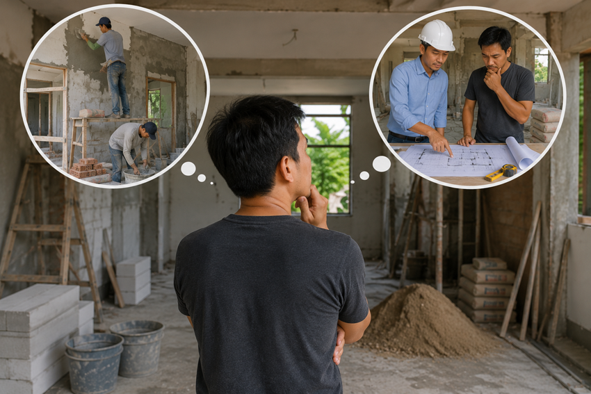 Pakai Tukang Bangunan atau Konsultan Bangunan