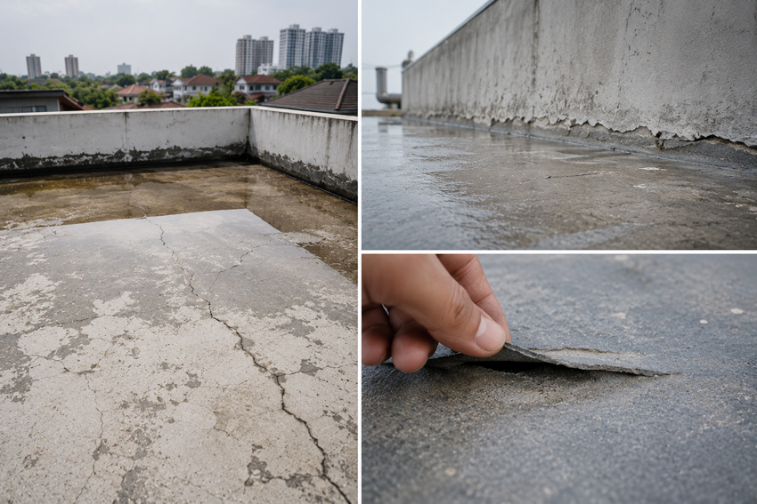 Penyebab Waterproofing Dak Beton Cepat Gagal