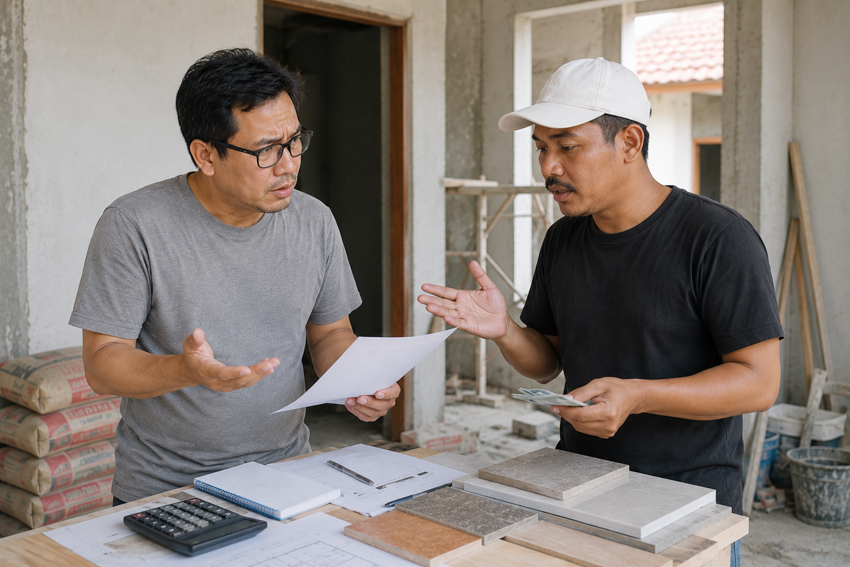 Tidak Transparan Soal Biaya dan Material