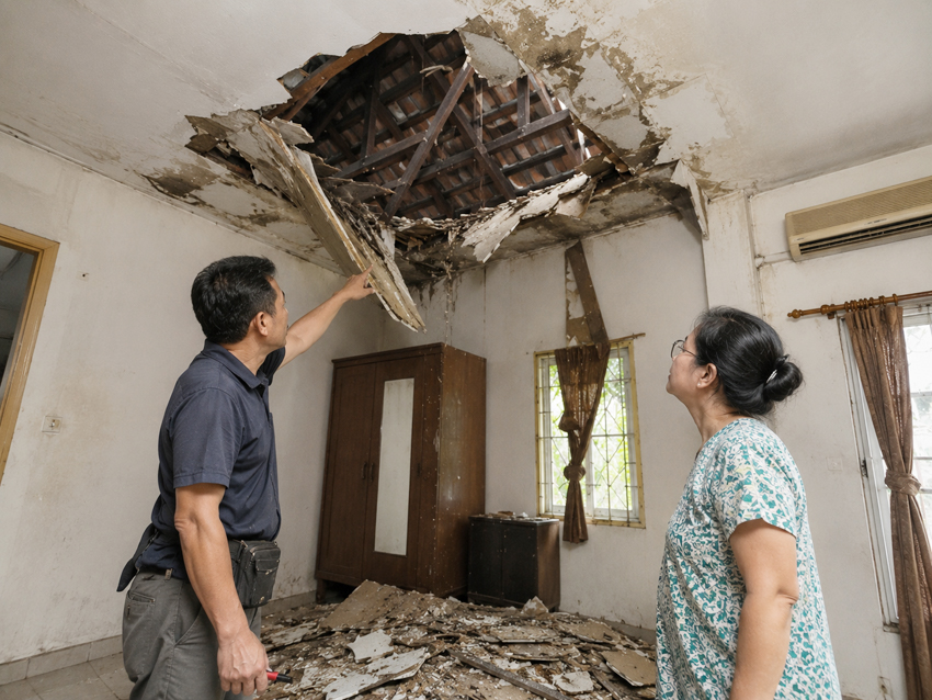 Atap Rumah Bocor? Nomor 5 Sangat Serius! 4 Usia Atap Sudah Terlalu Tua