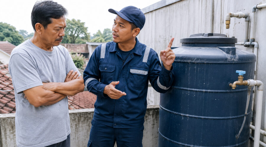 Air Kran Kecil Dari Toren, Kenapa?