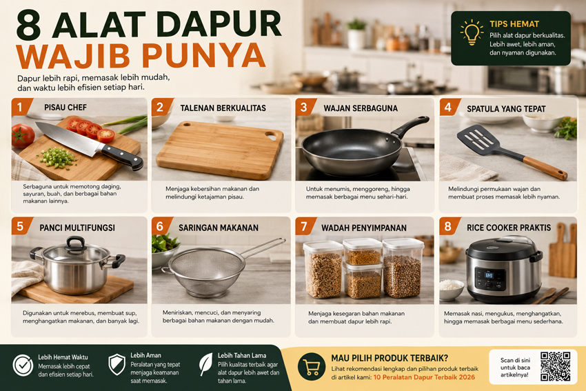alat dapur yang wajib punya