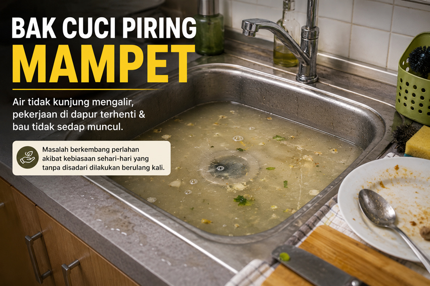 bak cuci piring mampet
