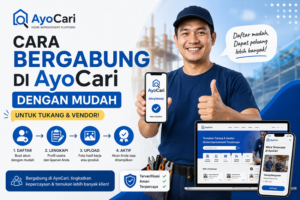 cara bergabung di ayocari dengan mudah untuk tukang dan vendor