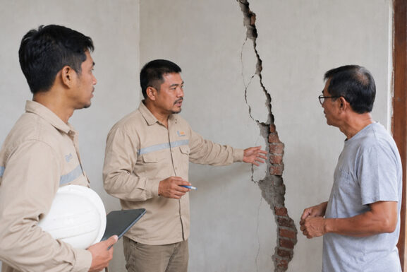 cara memperbaiki tembok retak tembus