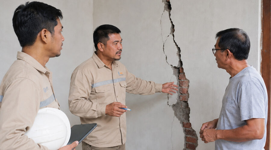 Cara Memperbaiki Tembok Retak Tembus