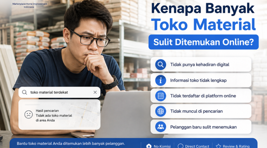 Cara Toko Material Bangunan Ditemukan Online