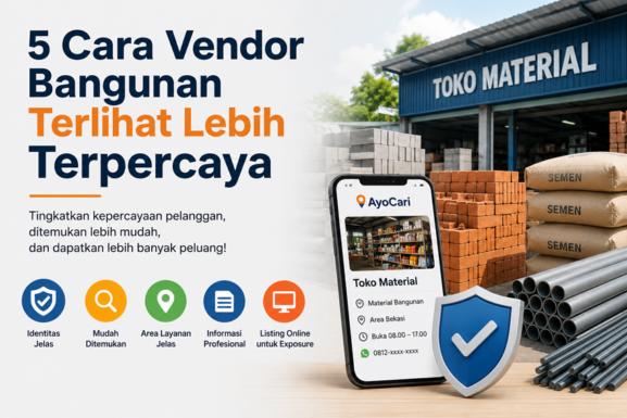 cara vendor bangunan terlihat lebih terpercaya