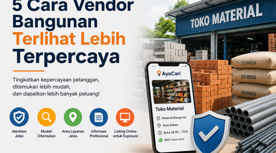5 Cara Vendor Bangunan Terlihat Lebih Terpercaya
