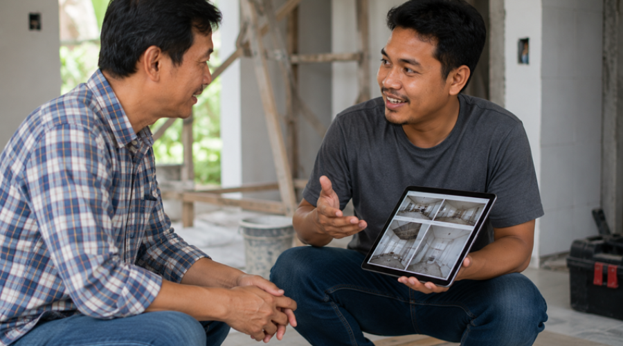 Ciri Tukang Bangunan Profesional