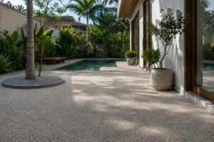 epoxy pebble floor