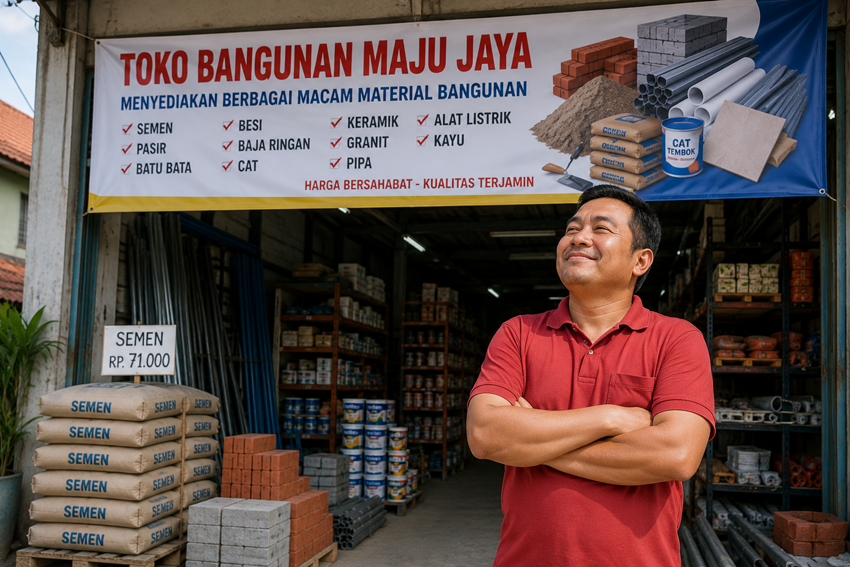 gunakan identitas usaha yang jelas