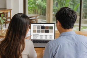 harga pebble floor