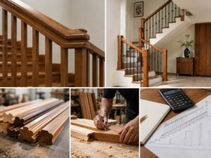 harga railing tangga kayu per meter