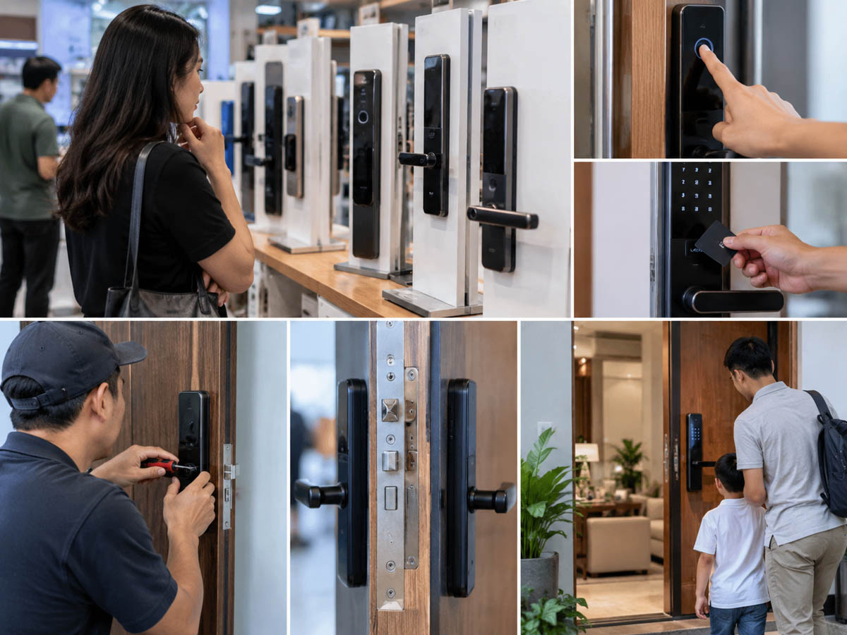 harga smart lock door