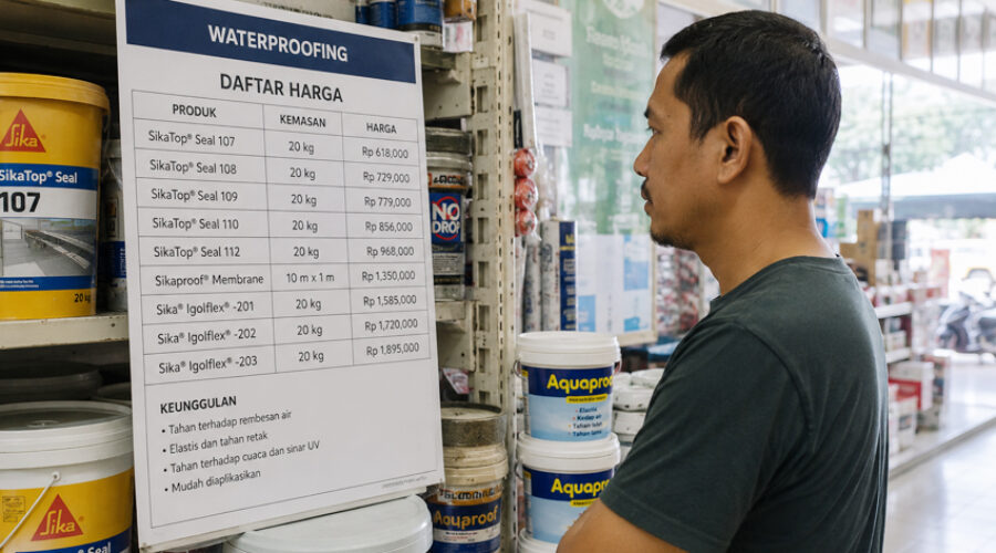 Daftar Harga Waterproofing Terbaru 2026