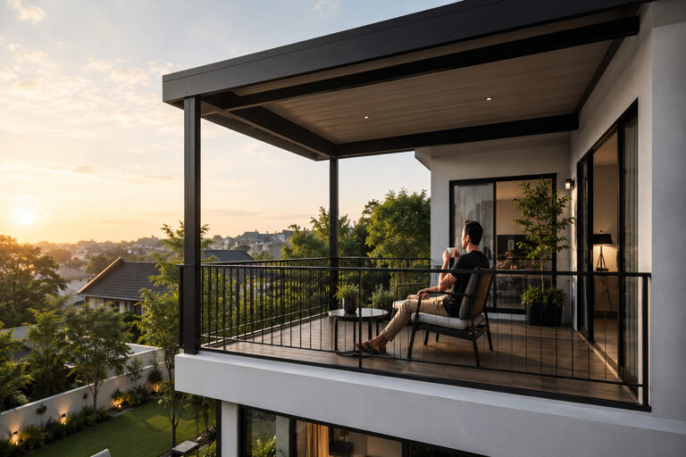kanopi balkon minimalis
