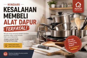 kesalahan membeli alat dapur terfatal