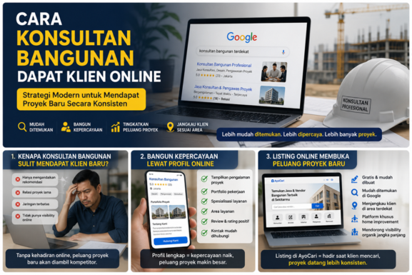 konsultan bangunan dapat klien online