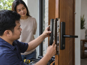 pasang smart lock