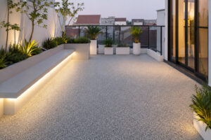 pebble floor outdoor