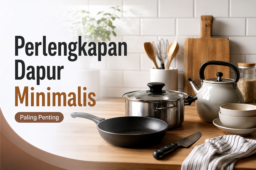 perlengkapan dapur minimalis paling penting