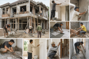 tukang borongan atau harian