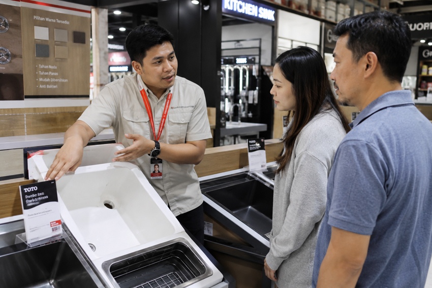 wastafel cuci piring keramik