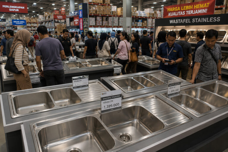 wastafel cuci piring stainless